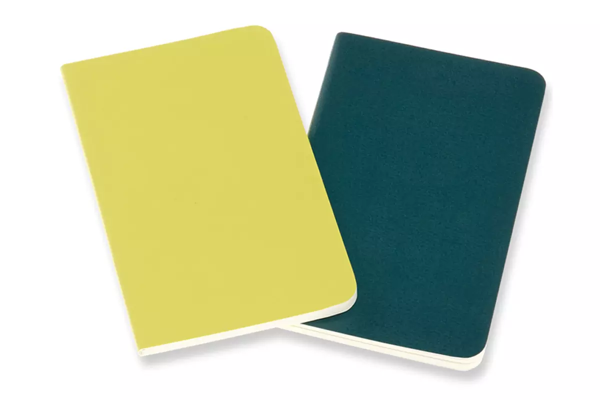 Een Moleskine Volant Plain Notebook Pocket Petrol Yellow & green koop je bij Moleskine.nl